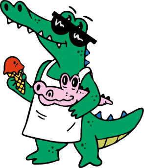 Krokodilmaskottchen